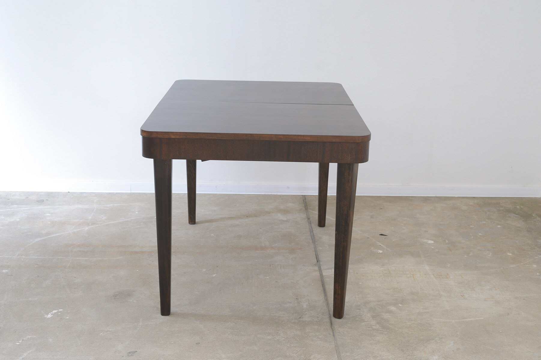 Fully renovated walnut folding dining table by Setona, 1950s