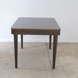 Fully renovated walnut folding dining table by Setona, 1950s