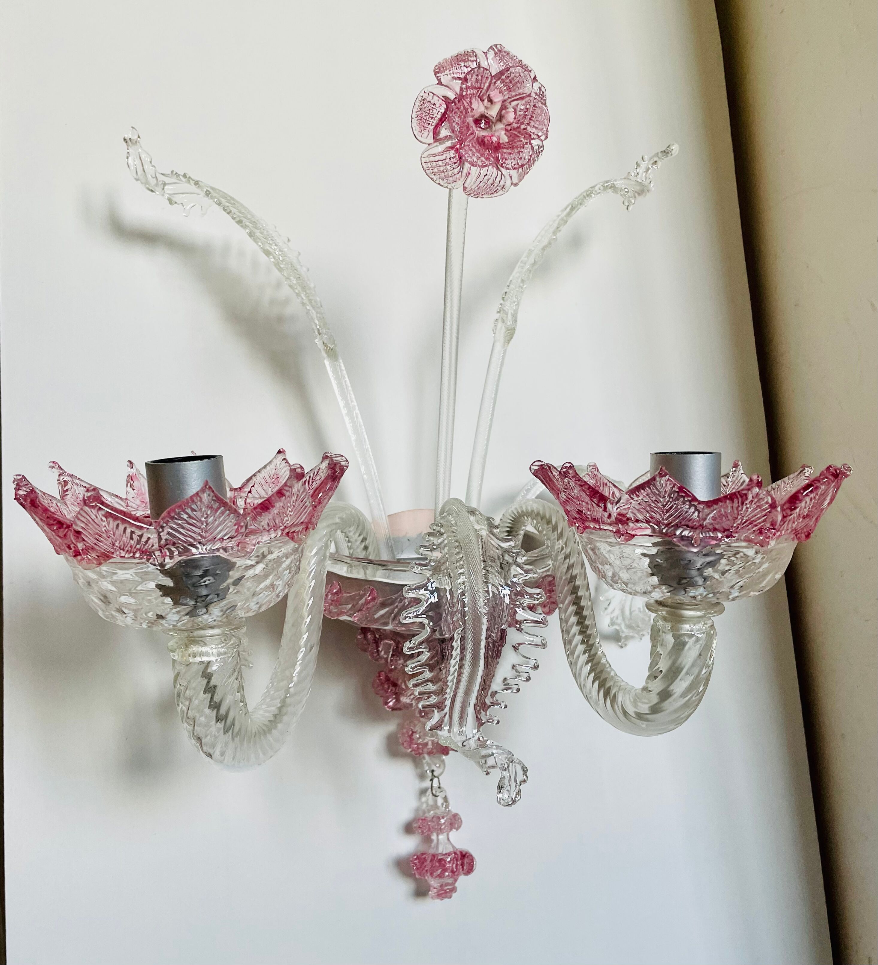 Wall lamp in Murano glass