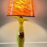 Vintage signed art ceramic lamp