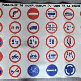 Old driving school poster highway code collection deco garage workshop