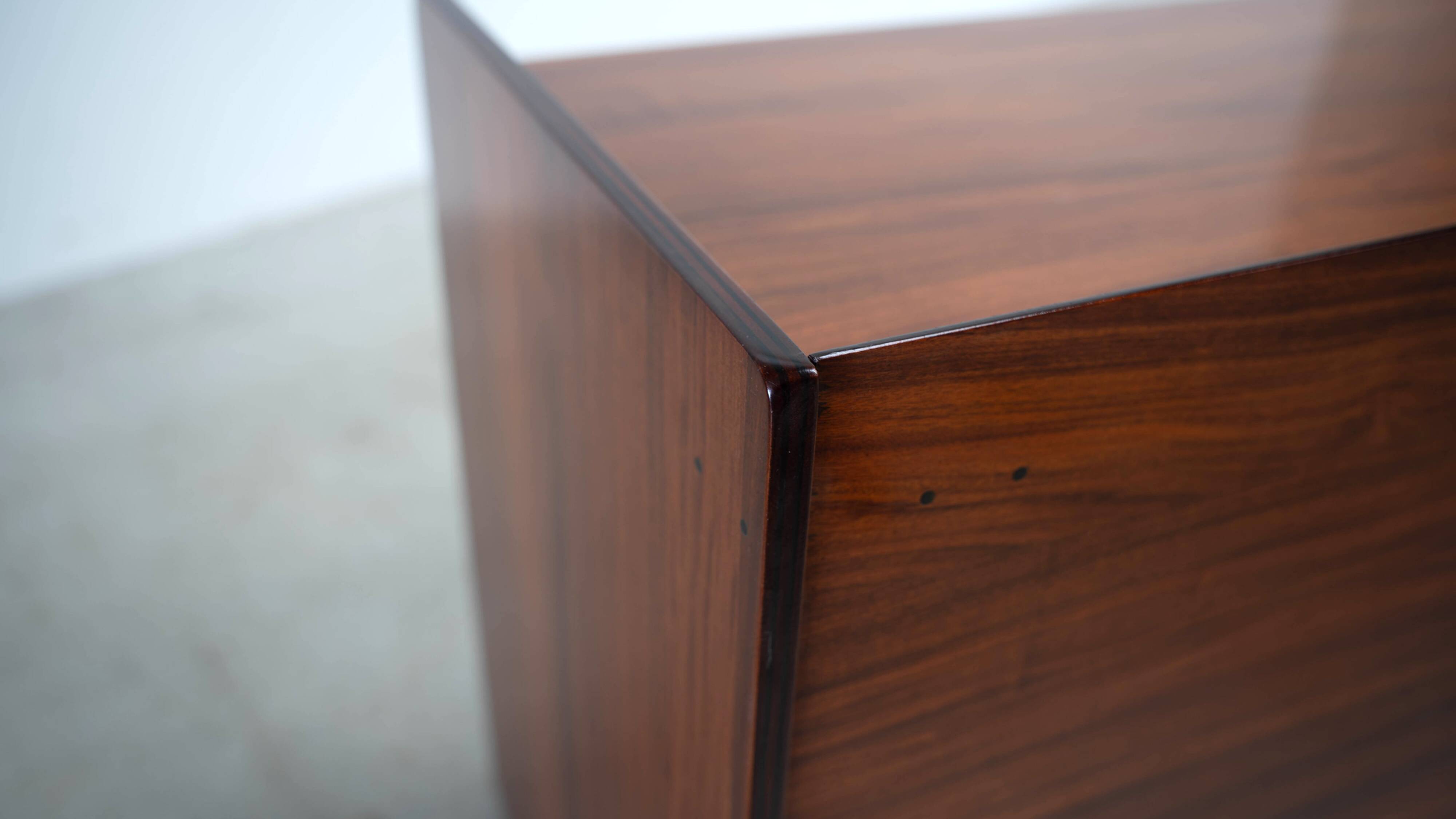 Rare rosewood sideboard by Afra Tobia Scarpa for Maxalto