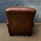French, leather club chair, havana lounge model circa 1950's