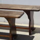Solid wood country benches