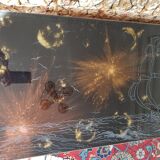 Gold and bronze powder table signed Lasco