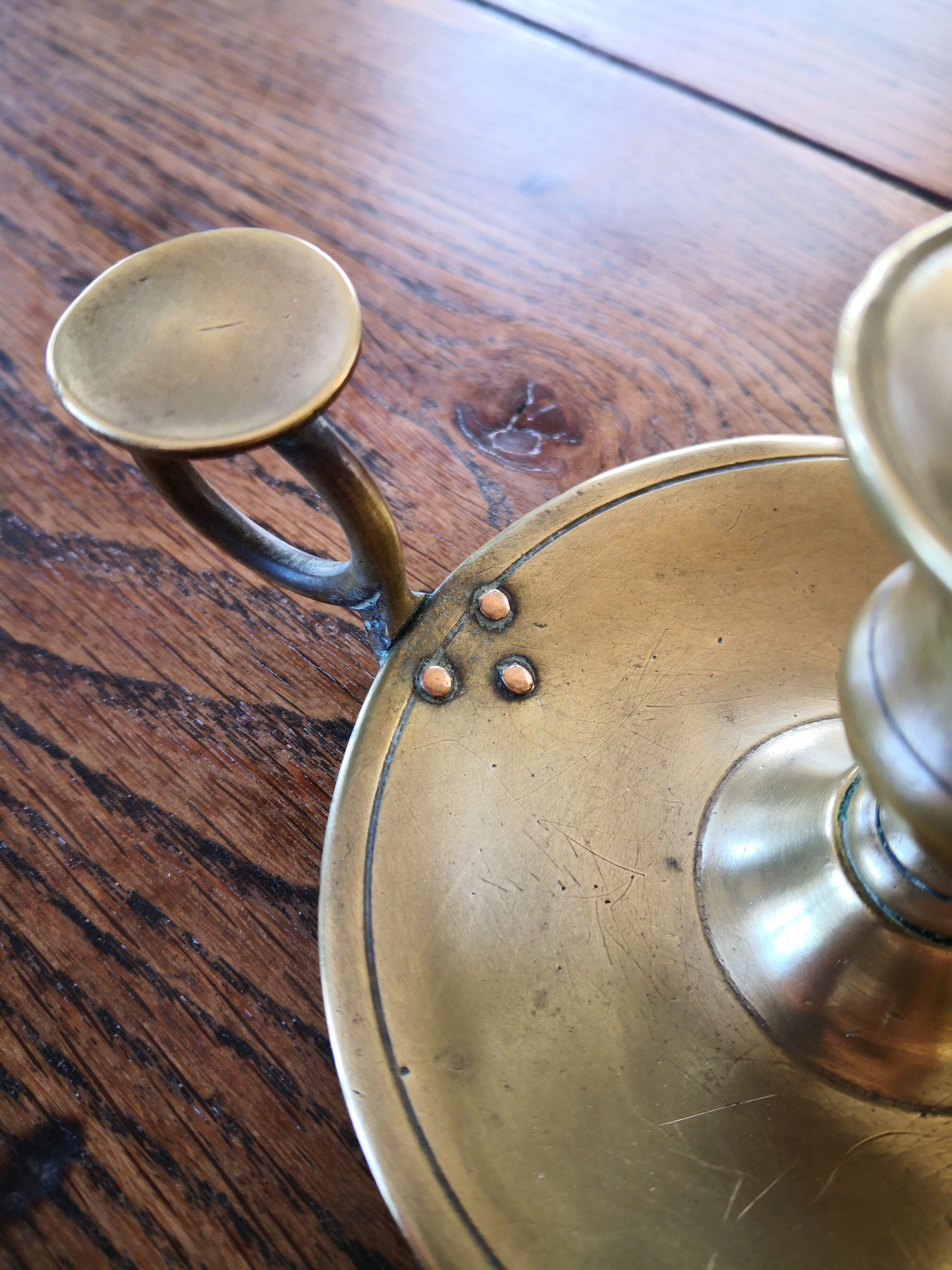 19th century brass cellar rat bougeoir