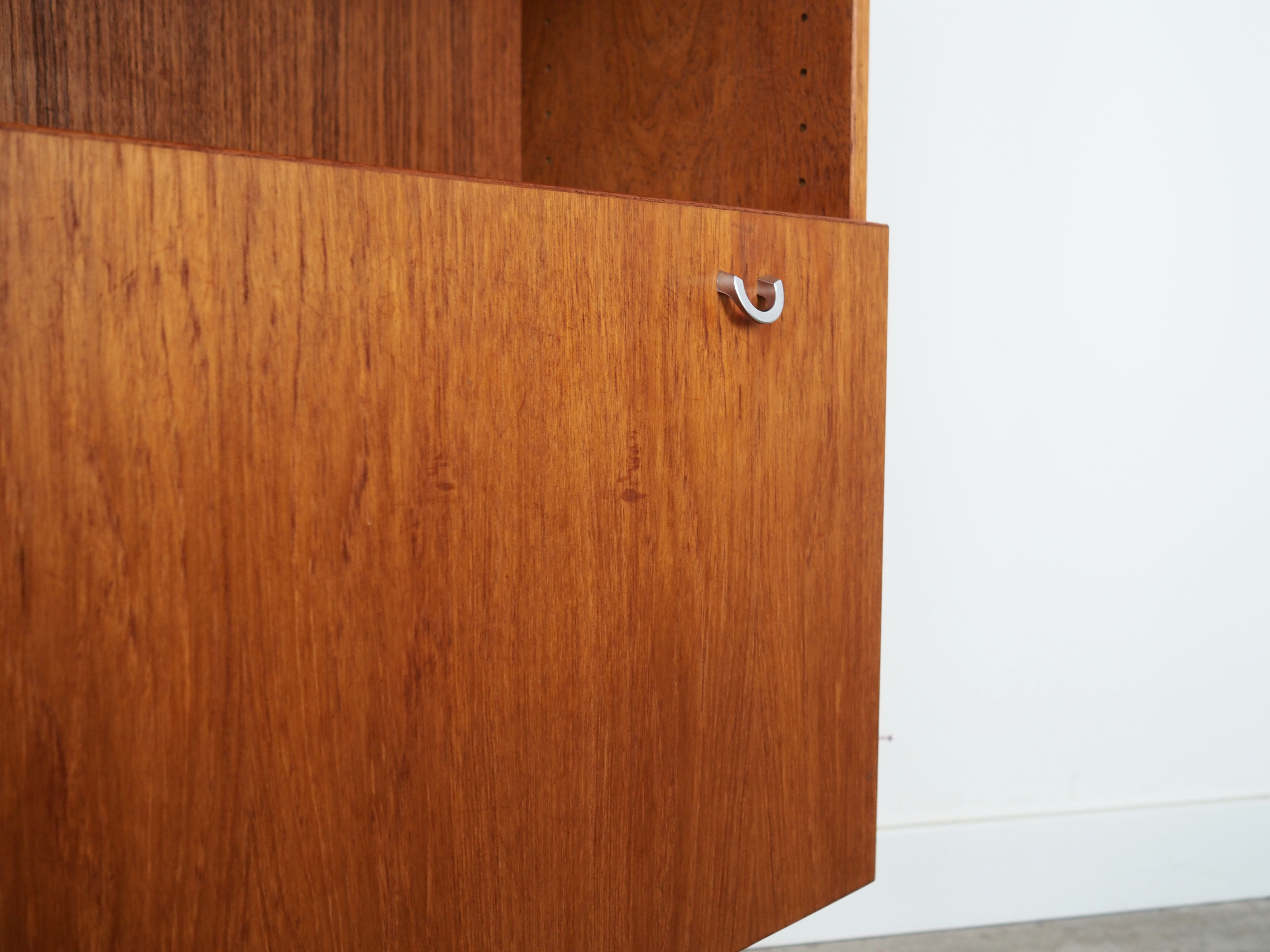 Teak bookcase, Danish design, 1970s, production: Denka