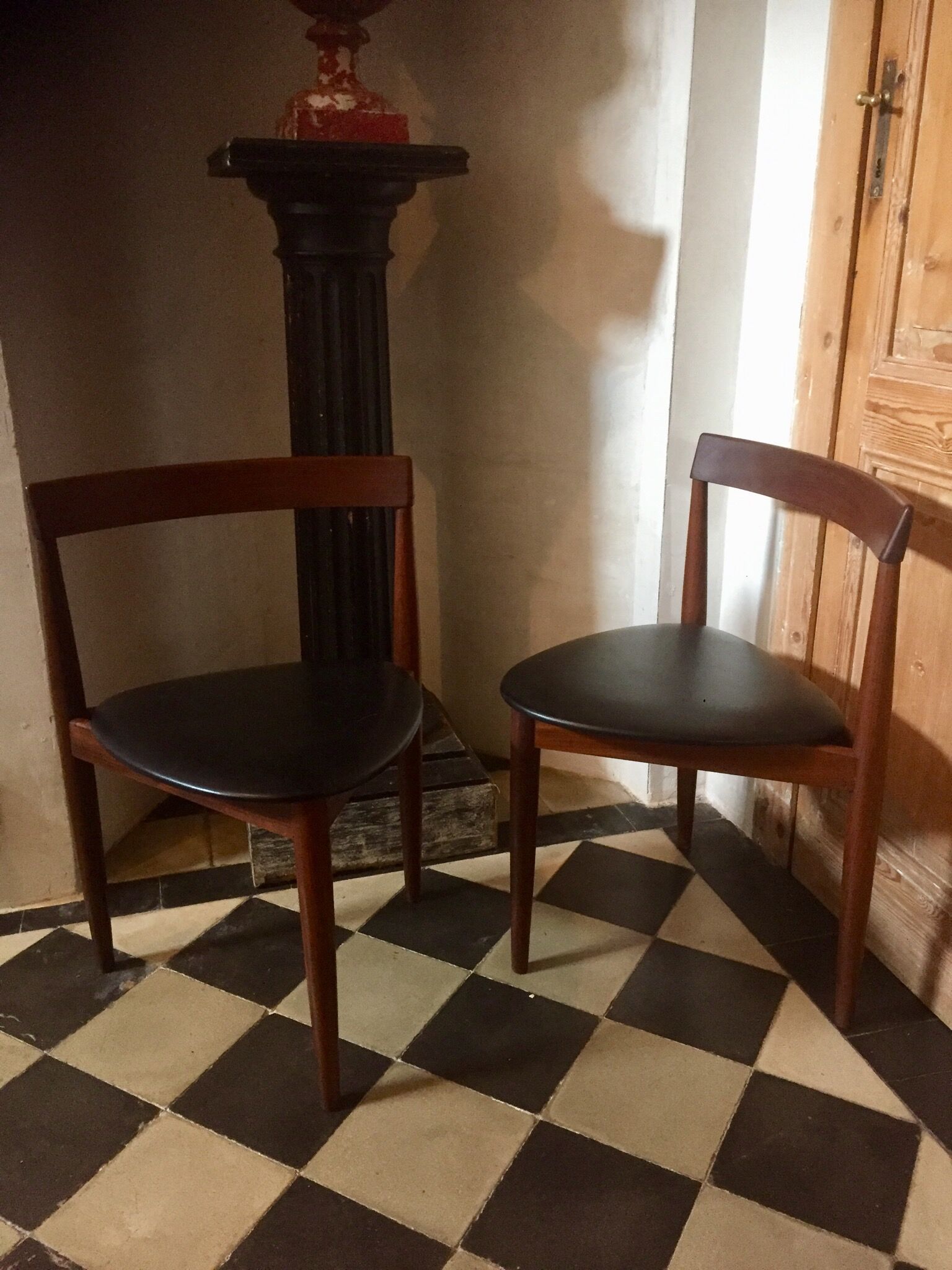 Pair of chairs by Hans Holsen