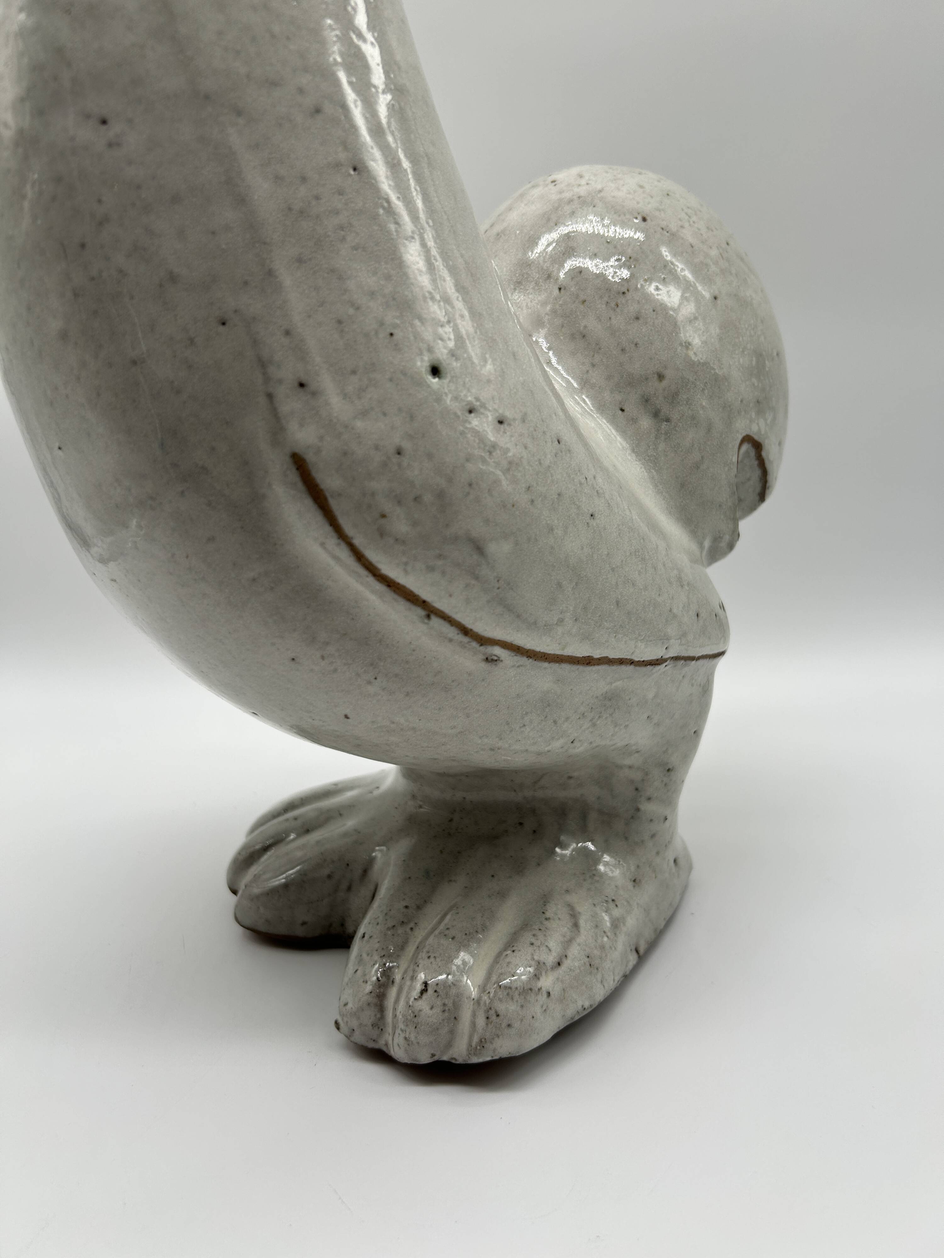 Glazed terracotta rooster