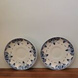 Set of 2 small vintage plates Delfts Blauw Regina model made in Holland