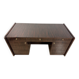 Art Deco “New York” double-sided desk – Macassar ebony veneer