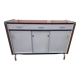 Buffet formica rouge blanc gris - année 1960