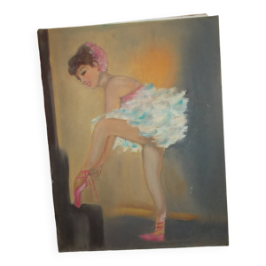 Huile sur toile danseuse
