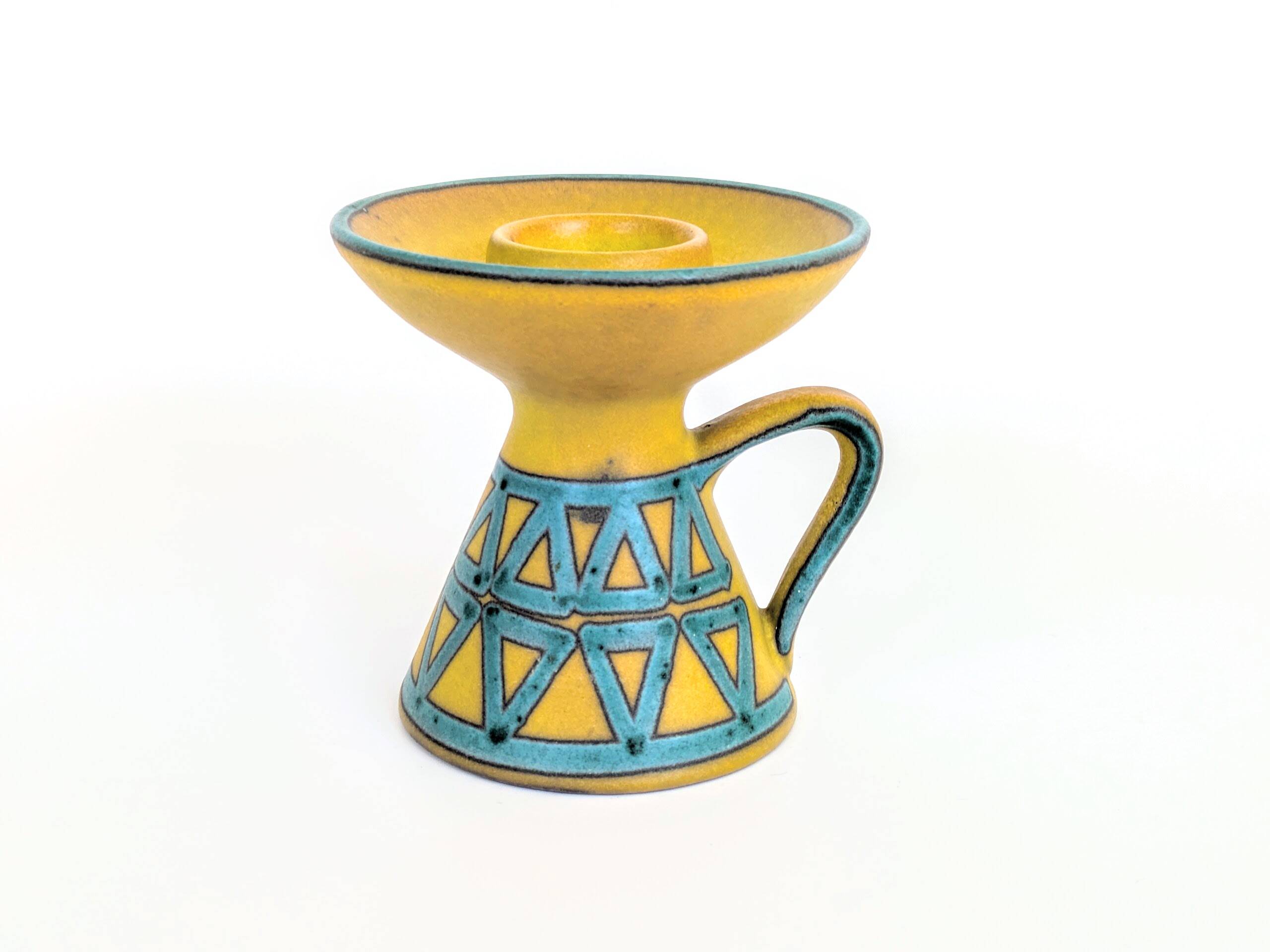 Ceramano Ceramic Candle Holder | West German Pottery 1960s