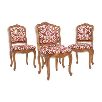 Set of 4 Louis XV-style chairs
