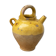 Ancient yellow glazed terracotta jug – South of France – early 10th century
