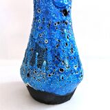 Large vintage seafoam blue artisanal vase