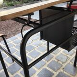 School desk and chair