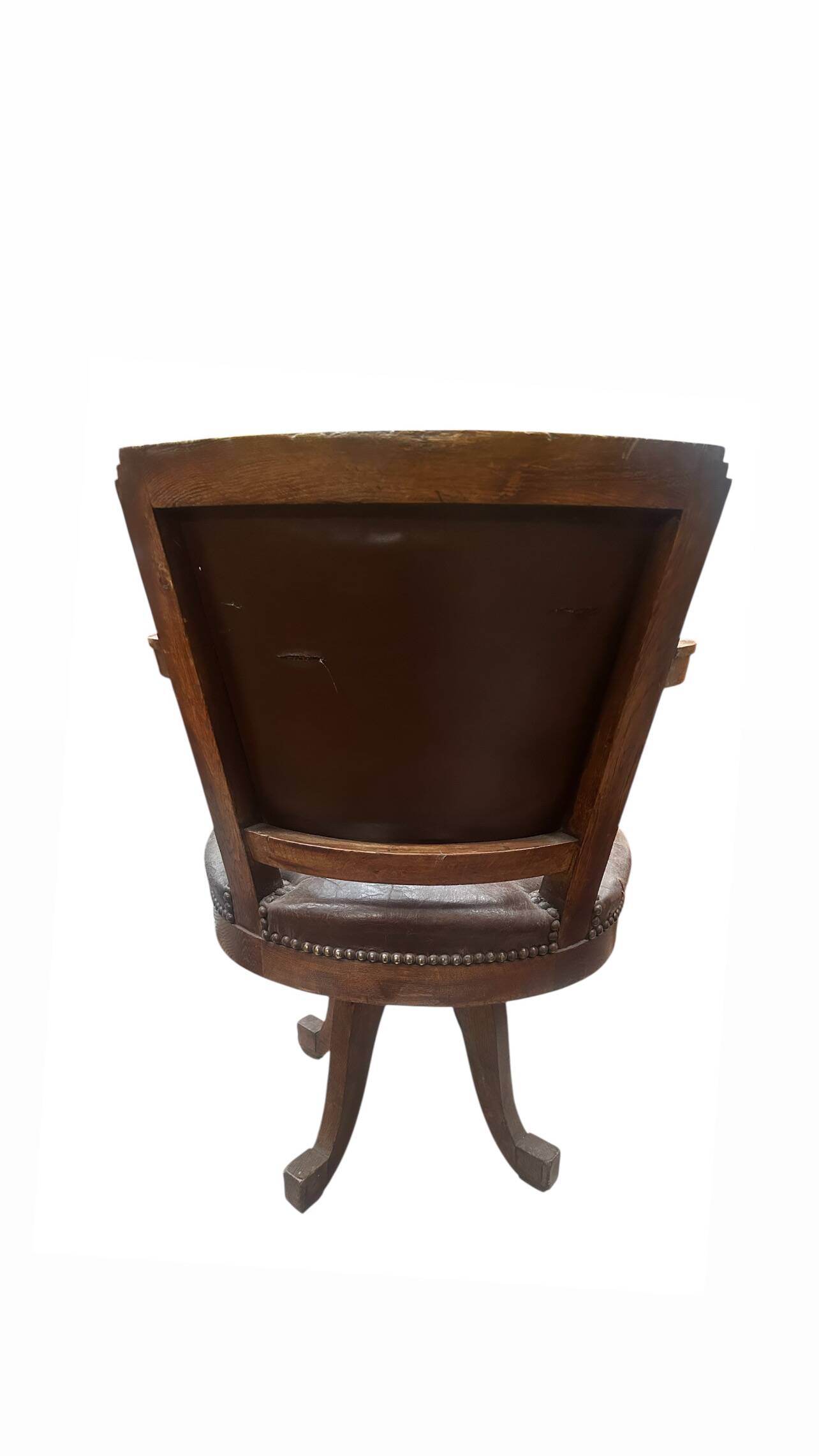 American leather office chair, 1920s