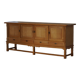 Brutalist Mid-Century Danish Buffet in Oak, Henning Kjærnulf, 1960s