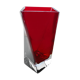 Vase verre de Murano rouge