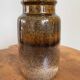 Vase brun, Scheurich 231-15 , poterie d’art ouest-allemande (WGP)