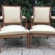 Pair of armchairs of style Louis XVI