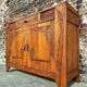 Buffet art déco plateau marbre, meuble vaisselier ancien