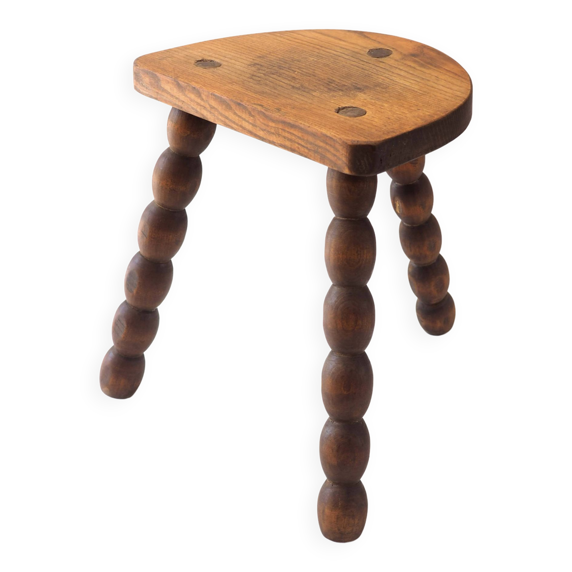 Beaded tripod stool
