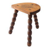 Beaded tripod stool