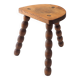 Beaded tripod stool