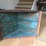 Metal and glass corner Cabinet