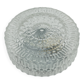 Plafonnier moderniste en verre moulé - Massive