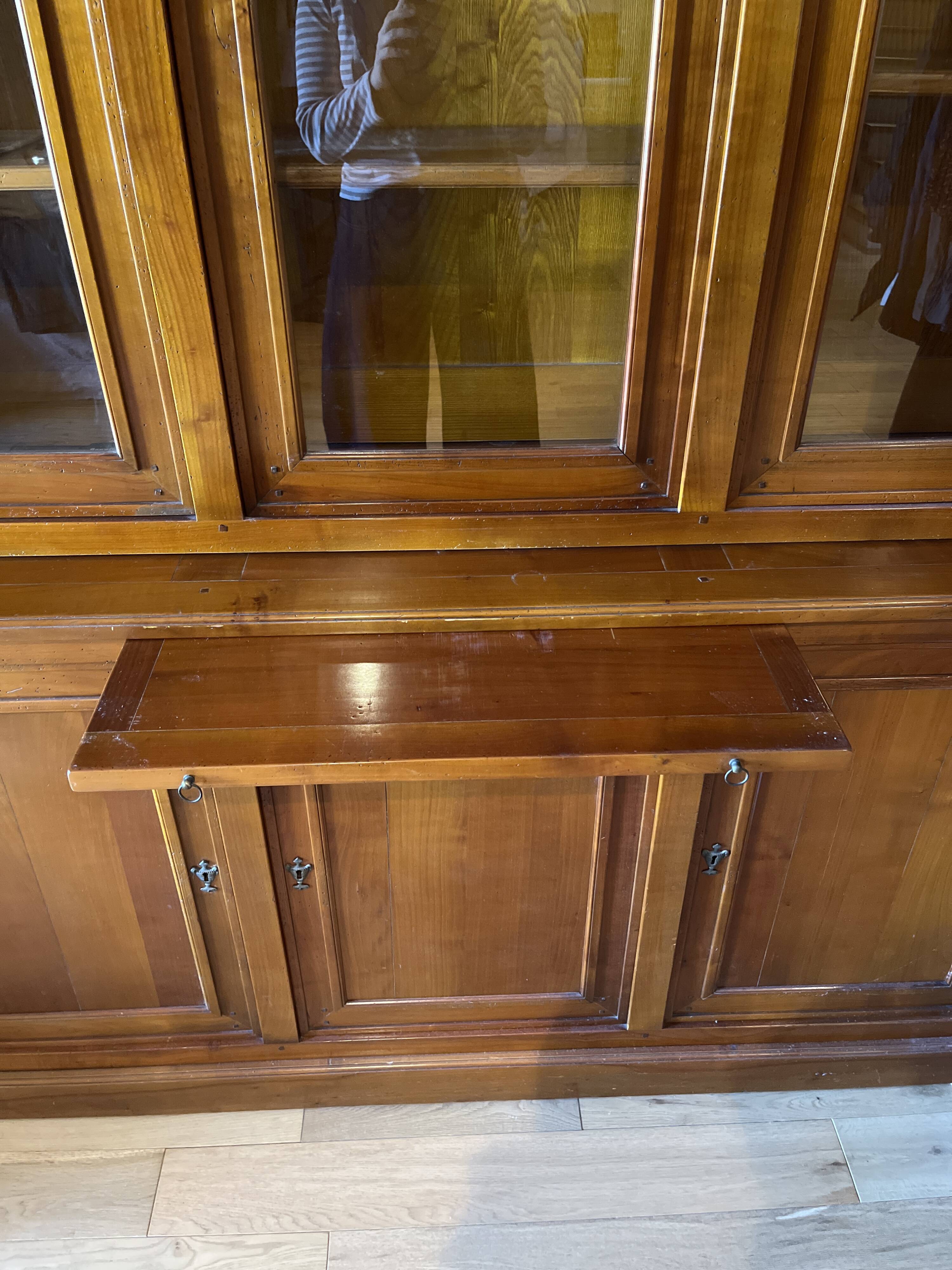 Grange library in cherry wood