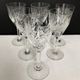 6 Glasses of white wine in cut crystal of Saint Louis model Chantilly