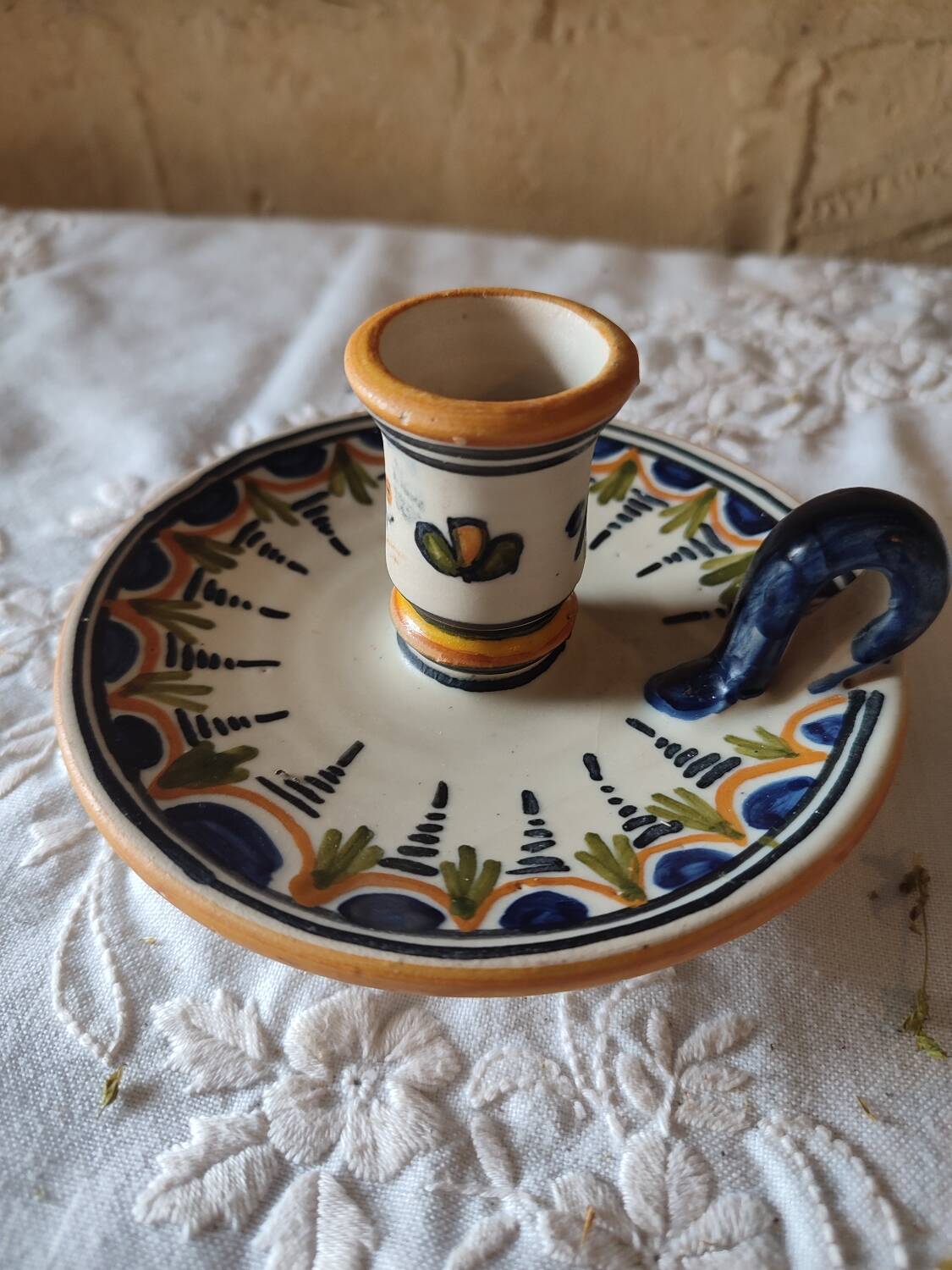 Vintage ceramic cellar rat candle holder from Talavera 🇪🇦
