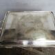Silver metal plate / tray ep 1940 Stork punch