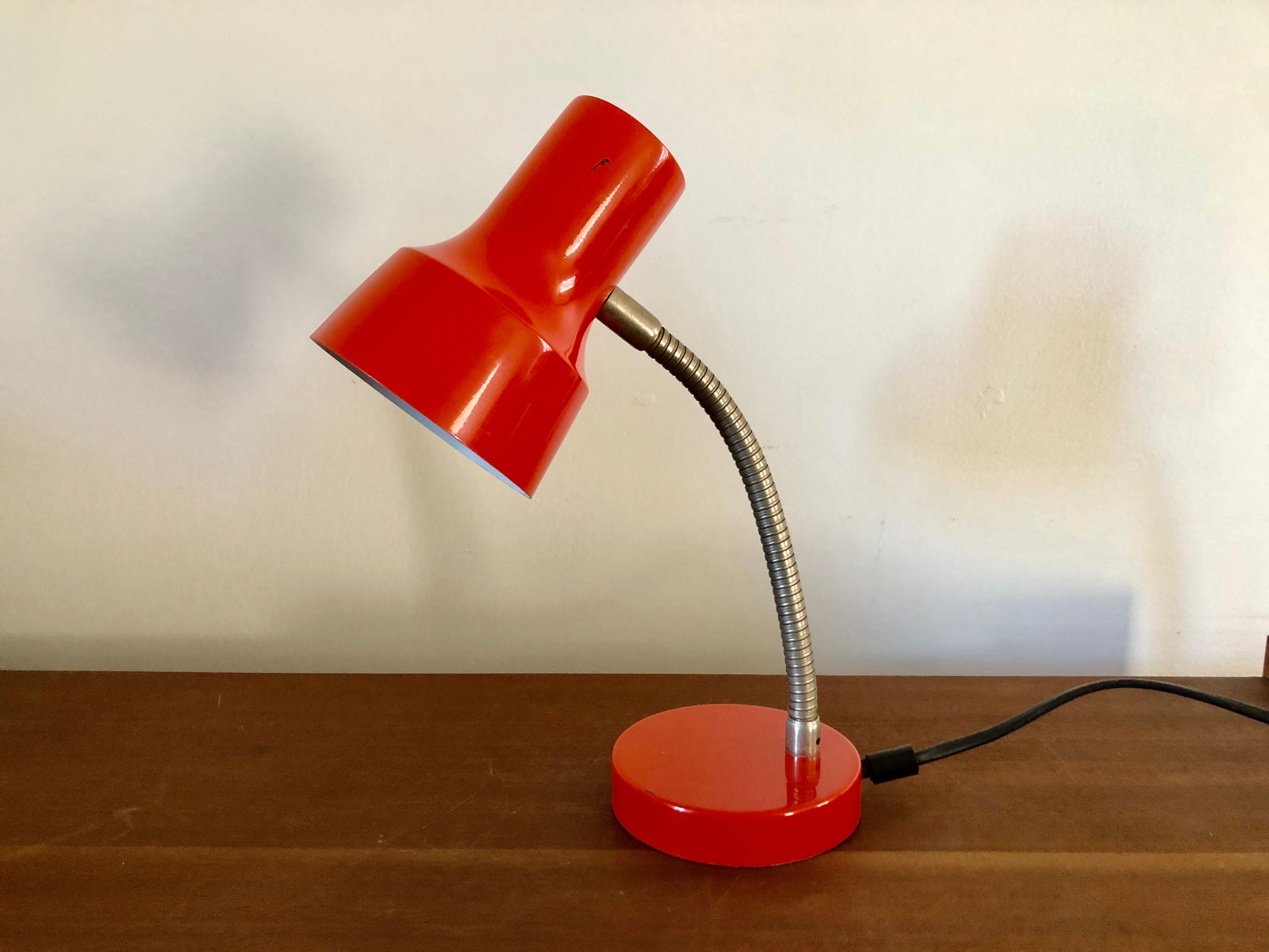 Red desk lamp 1960