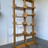 Bookcase on solid beech legs from the 80s