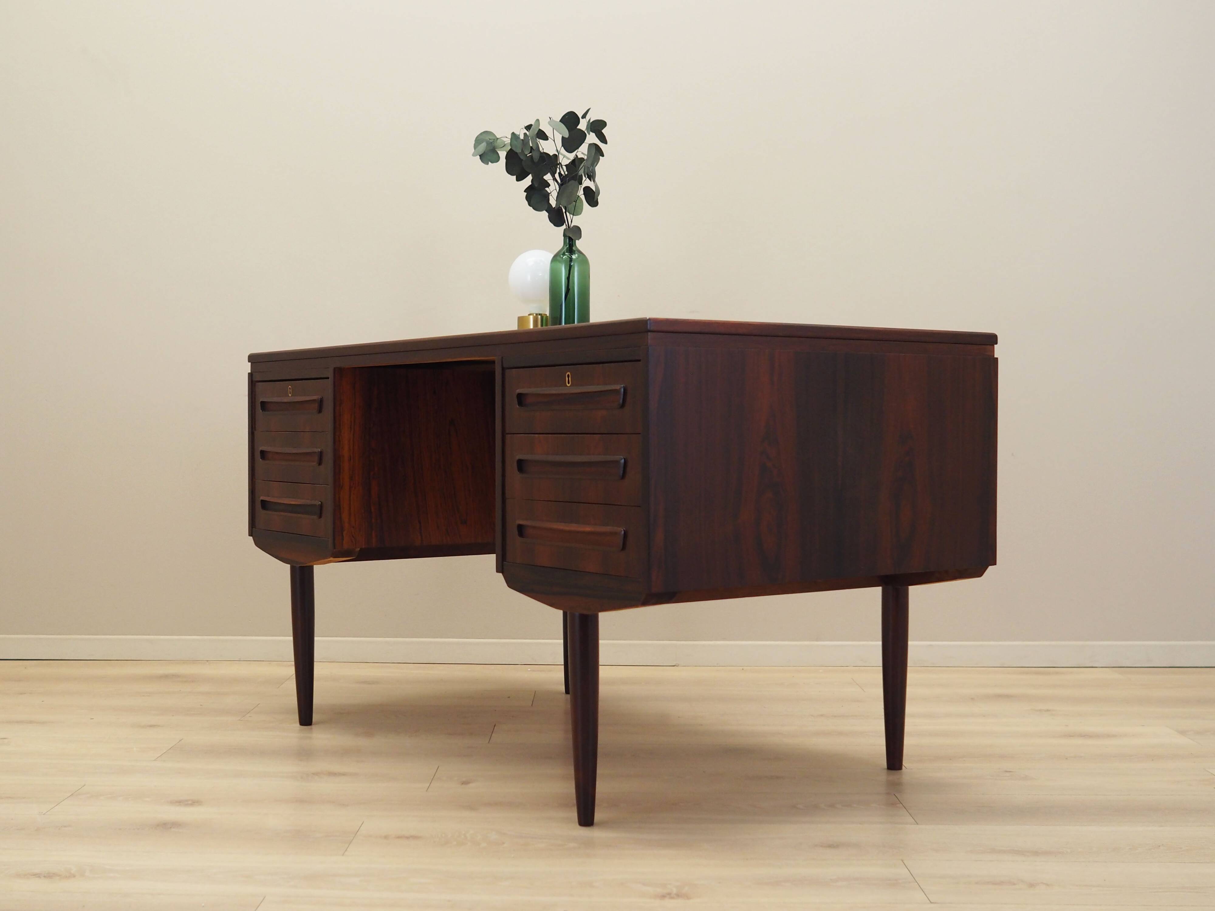 Rosewood desk, Danish design, 1960s, designer: J. Svenstrup