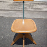 Wood and metal office chair