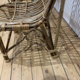 2 new Madame Stoltz rattan armchairs without label