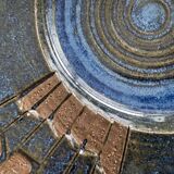 BOWL plate,  MICHAEL ANDERSEN denmark,Stoneware, relief design, centerpiece