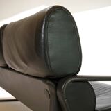 Drabert Lobbytop three-seater leather sofa by Otto Zapf, 1979