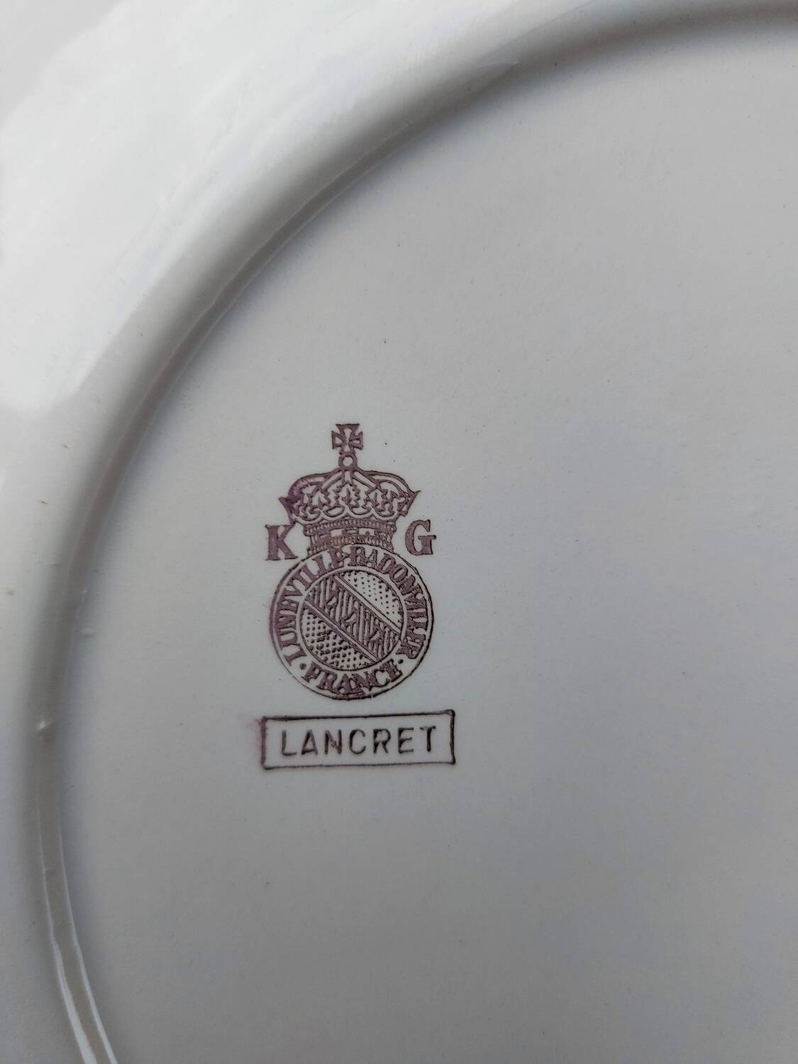 Serving dish Lunéville Badonviller