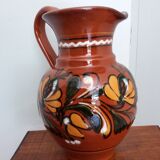 Hungarian ceramic pitcher signed