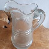 Large Normandy cider pitcher in blown glass, 19th century
