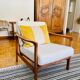 Olive heather BZ armchair