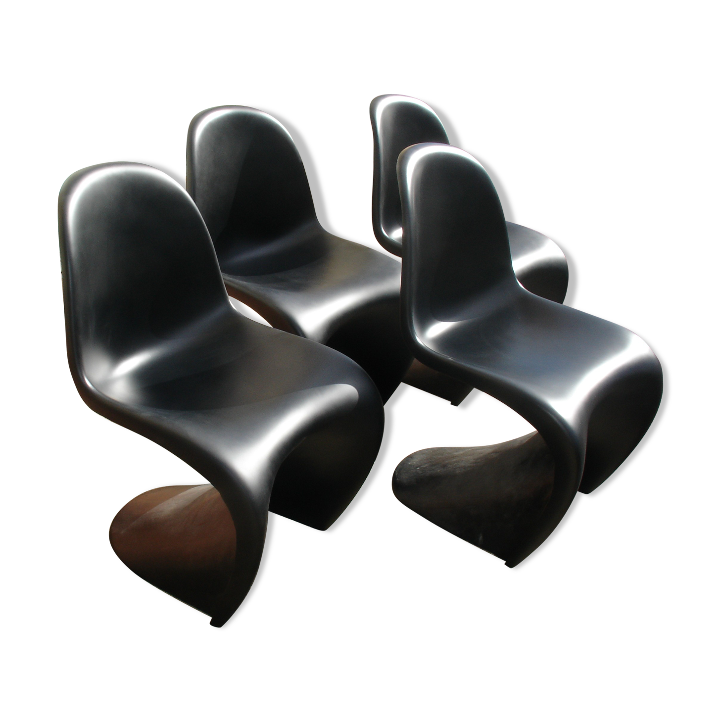 4 chairs "s" of Verner Panton 1960