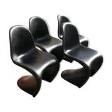 4 chairs "s" of Verner Panton 1960